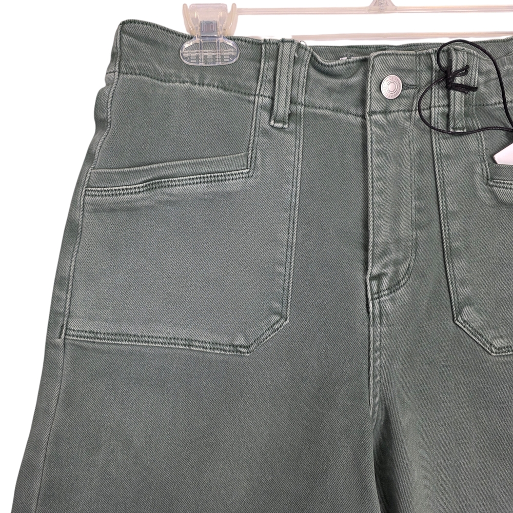 NWT Mica Jeans - Light Green High Waisted Wide Leg Womens Jeans - Picture 5 of 16